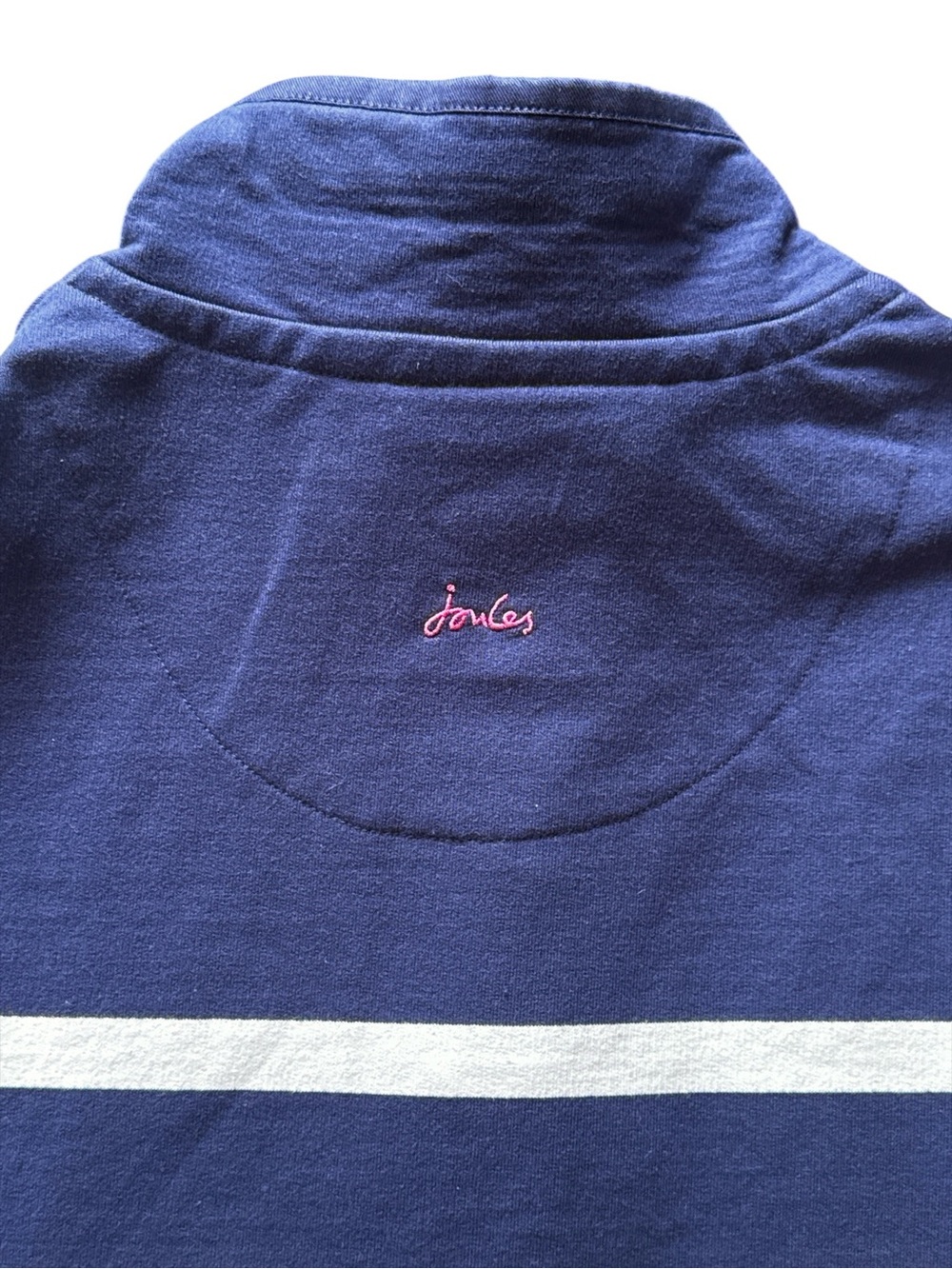 Joules Saunton Sweatshirt Womens XL Blue Multi-Striped Nautical Coastal Preppy - Picture 11 of 14